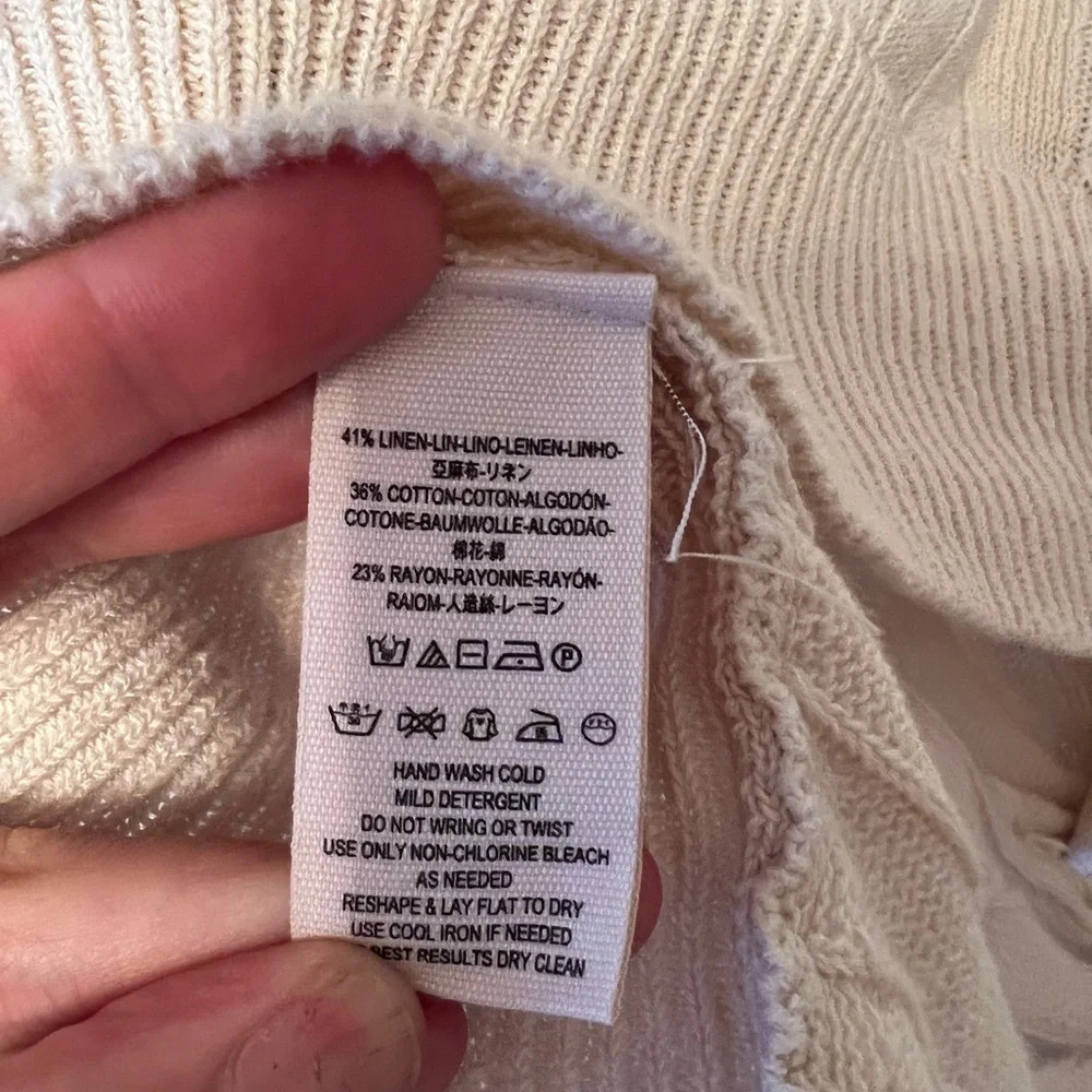Free People front twist v-neck pullover sweater L